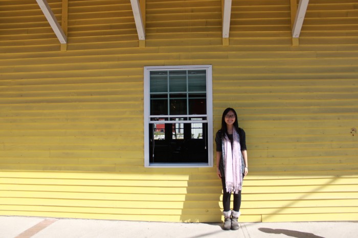 yellow house and me