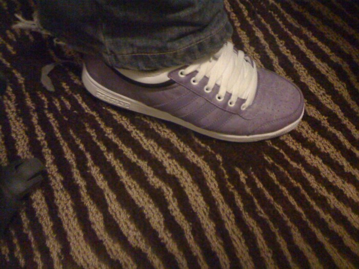 Jose bought a pair of Reebok Purple Sneakers