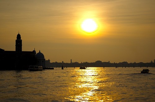 Camino a Venecia desde Murano.