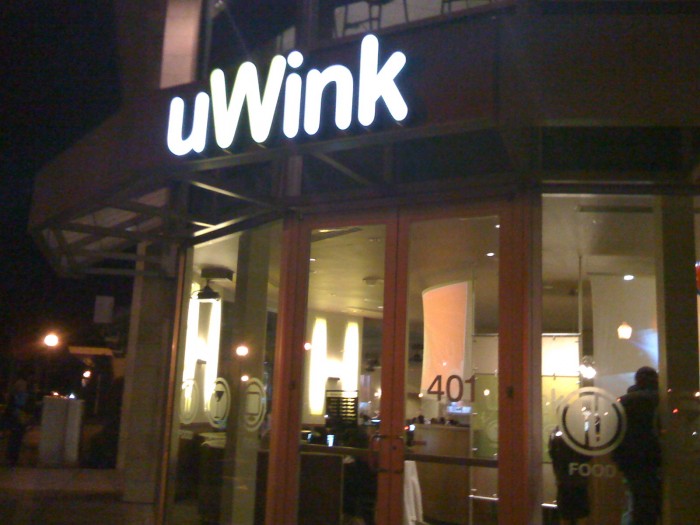 uWink, a restaurant where you order your food on an interactive screen
