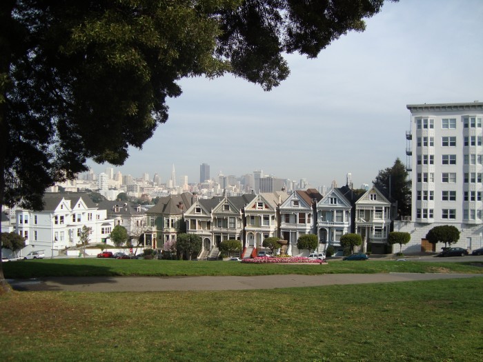 The Painted Ladies - View from Alamo Square