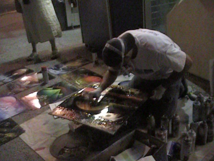 Street painter. All done with spray cans.