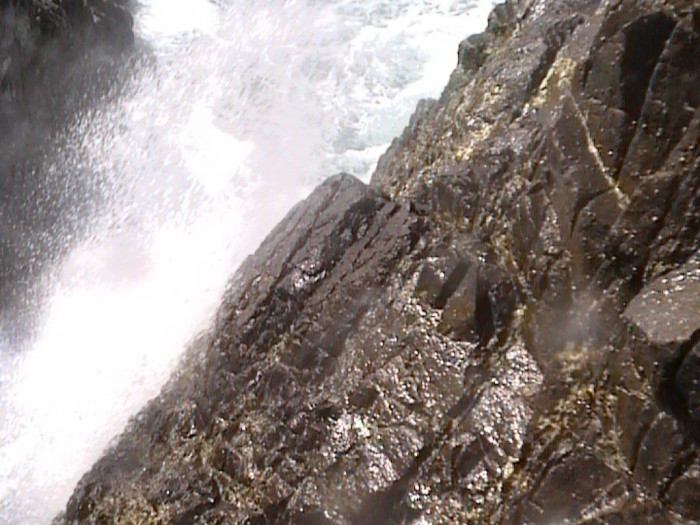 la bufadora,its hard to see, but when the waves come in, high tide is best, they come through a narrow spot in the rocks and the water comes shooting up. I gor soaked trying to take the pics.