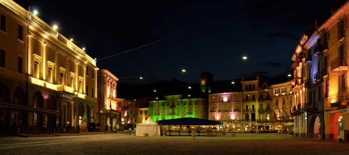Grand Plaza, Locarno - at night